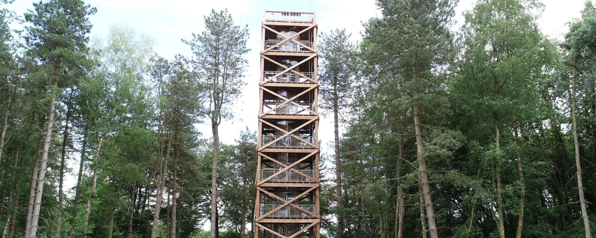 la tour d'observation du général Mangin, en forêt de Retz