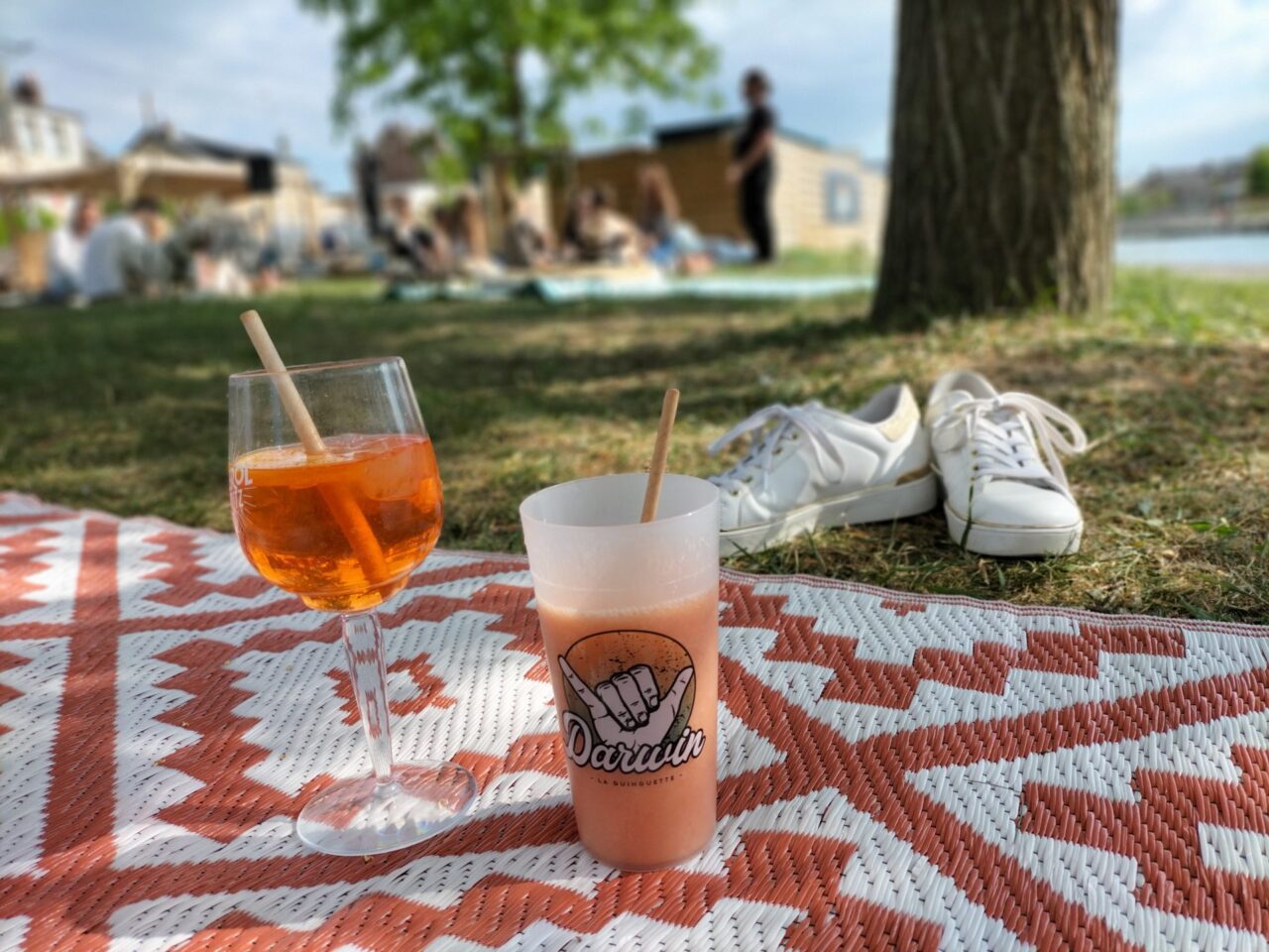 Profitez en pour vous rafraîchir, un petit apéro à l'ombre des arbres